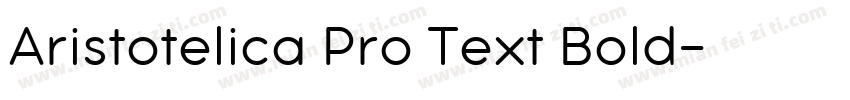 Aristotelica Pro Text Bold字体转换